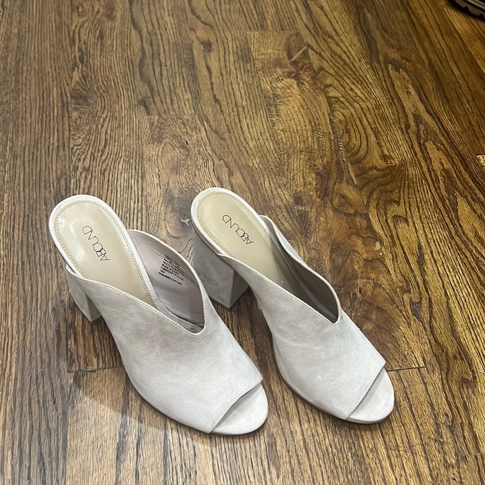 Suede Mules